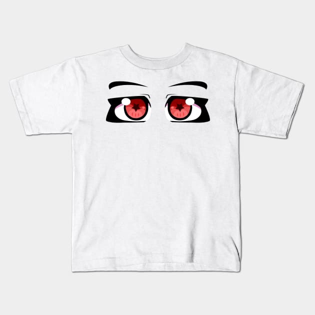 Anime Eyes Red Demon Kids T-Shirt by Miss_Akane